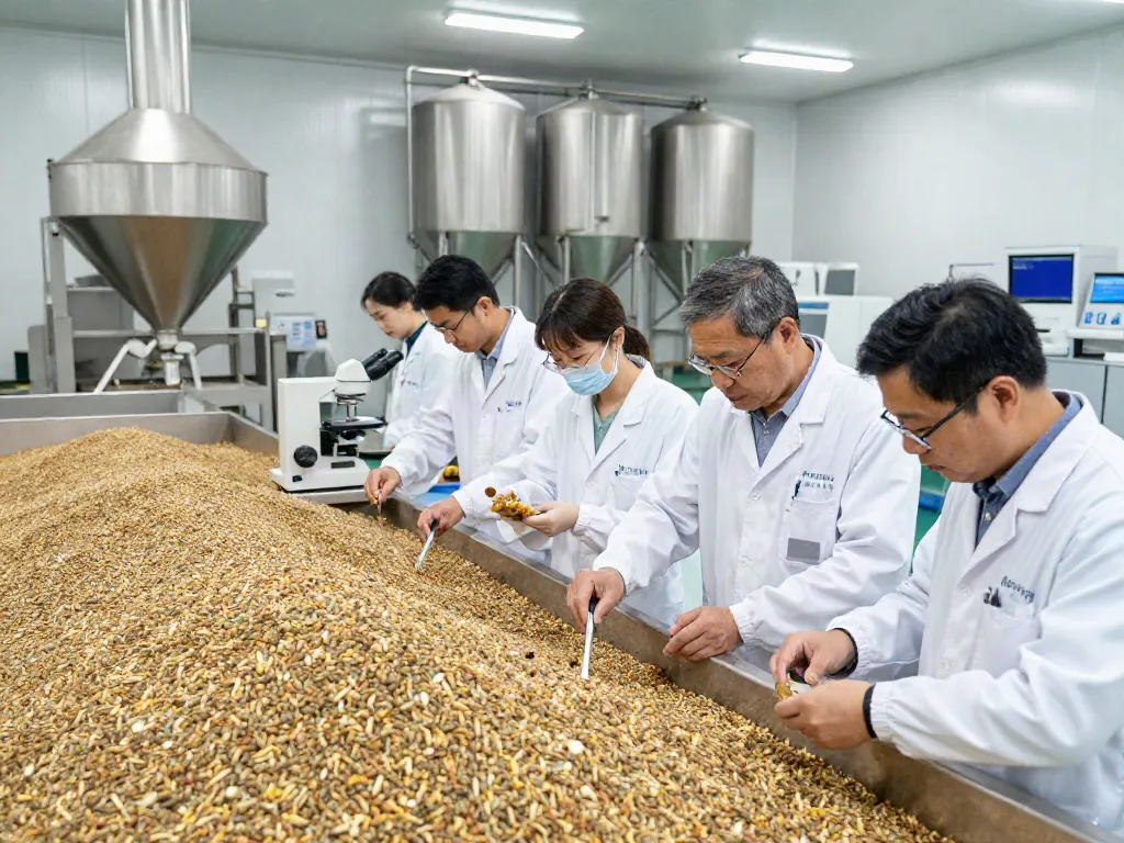 ROKOK88 team ensures quality control in animal feed production.